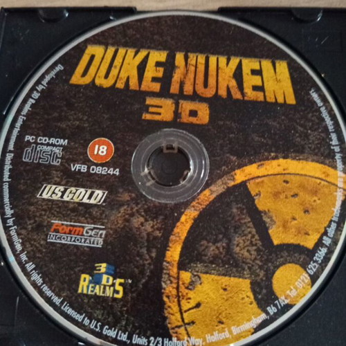 Duke Nukem 3D PC game used, first edition