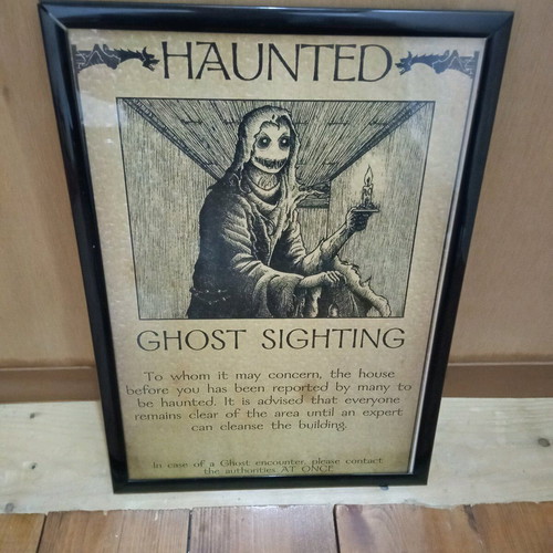 Horror ink art with frame new, A4 size