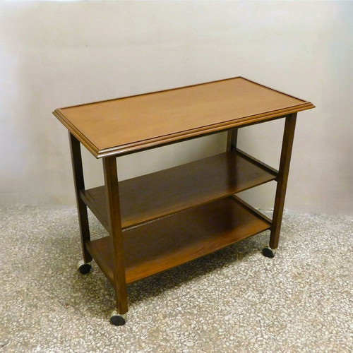 Wooden serving trolley like new