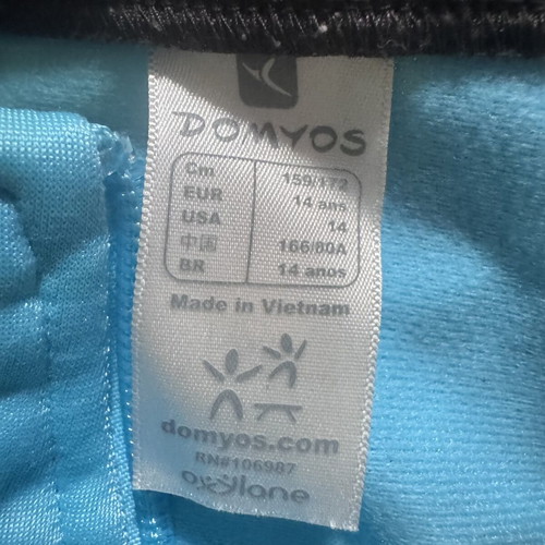 Blue Domyos Zip Up Sweater Hoodie like new, fits S/M