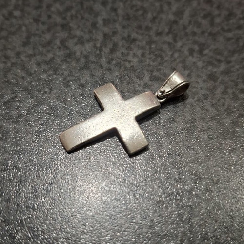Silver Cross 925 Minimal Pendant with Matte Finish