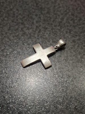 Silver Cross 925 Minimal Pendant with Matte Finish