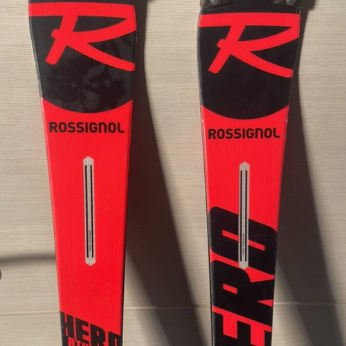 Rossignol Hero SL Pro 135 used with bindings carbon