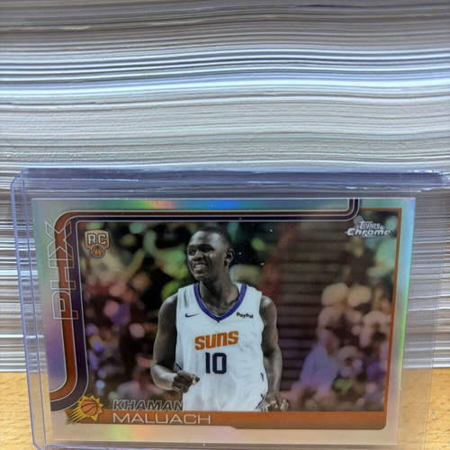 Topps Chrome Basketball Khaman Maluach RC Orange Border-Refractor lot of 2 new