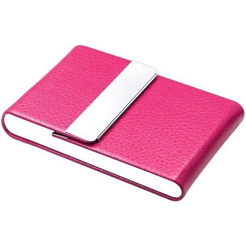 Luxury faux leather cigarette case fuchsia for 7 cigarettes new