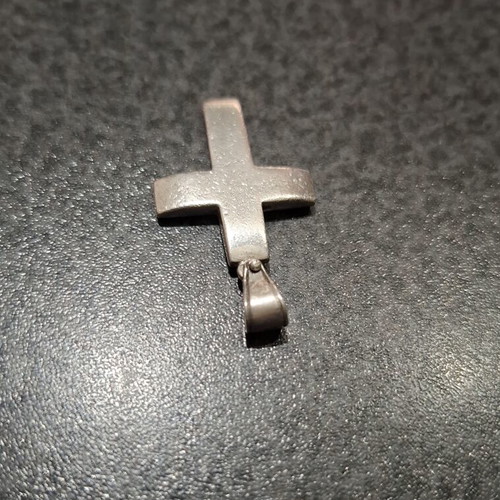 Silver Cross 925 Minimal Pendant with Matte Finish