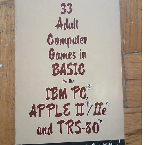 33 Adult Computer Games in BASIC used programming book