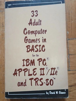 33 Adult Computer Games in BASIC μεταχειρισμένο βιβλίο προγραμματισμού