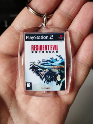 Resident Evil Outbreak PS2 acrylic keychain
