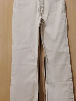 Off-white elastic high-waisted flare jeans Stradivarius used, size 36