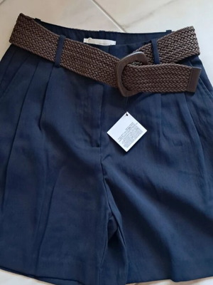 Zara Bermuda shorts new, blue, size XS