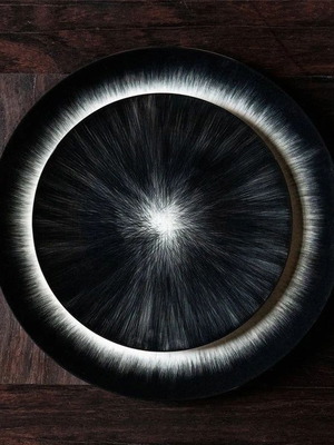 Set of 2 porcelain plates 17.5cm by Ann Demeulemeester for Serax