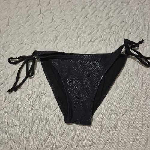 Black shiny swimsuit slip size S like new