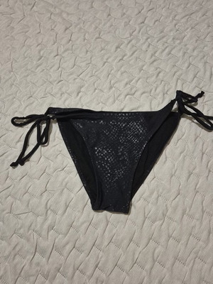 Black shiny swimsuit slip size S like new