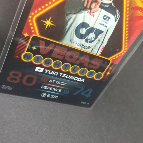 F1 Yuki Tsunoda Nightlife card like new