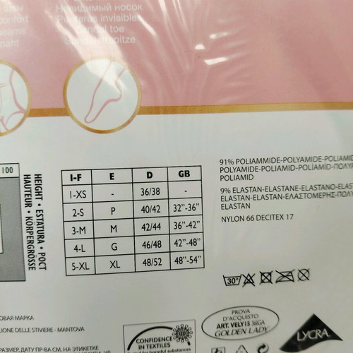 Golden Lady 15D No XL women's tights, four new