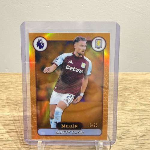 Topps Merlin Premier League Matty Cash Orange Parallel Card 16/25 new