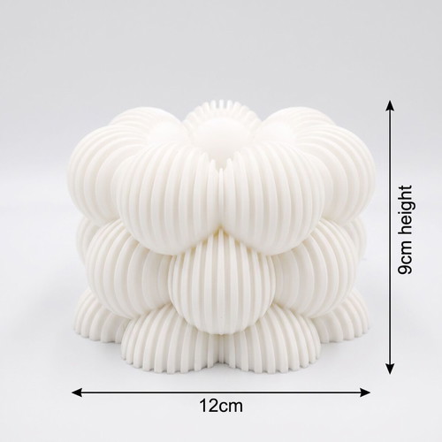 Decorative Soy Tealight Candle with 6 Aromatic Baby Powder and White Musk