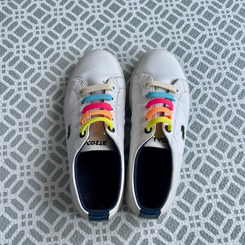 Lacoste Kids Sneakers Size 31 Like New, White