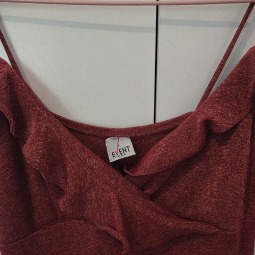 Red short dress used, size M 38 10