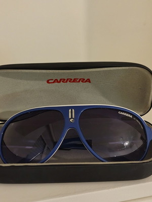 Carrera Unisex Sunglasses Blue and White Frame Gradient Lens Like New