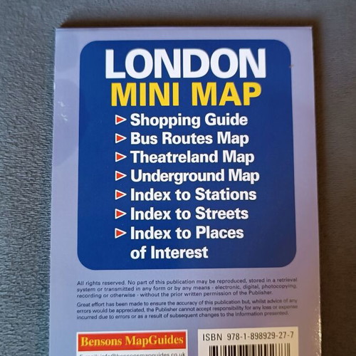 London Mini Map new pocket size