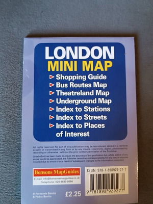 London Mini Map new pocket size