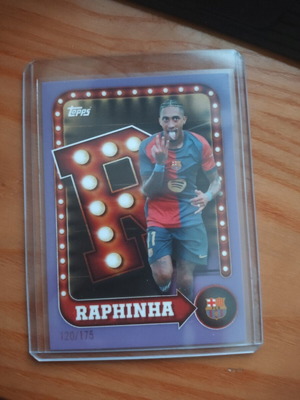 Topps Barcelona team set Raphinha card 120/175