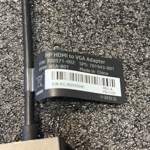 HP HDMI to VGA original adapter like new