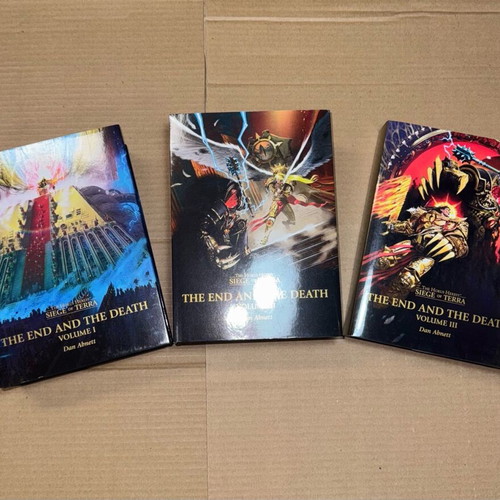 The Horus Heresy Siege of Terra The End and the Death Volumes I-II-III new hardback books