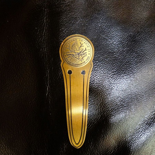 Masonic Brass Bookmark S. St. Dodoni new