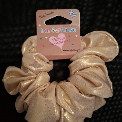 Scrunch hair accessory new, yellow gold color