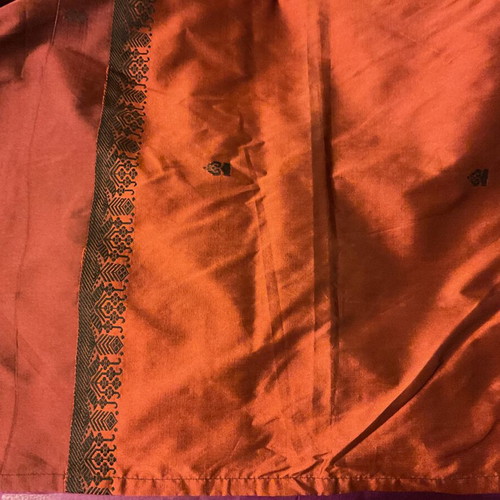 Silk throw Soie Sauvage new, 2.20x2.20 m, double bed size