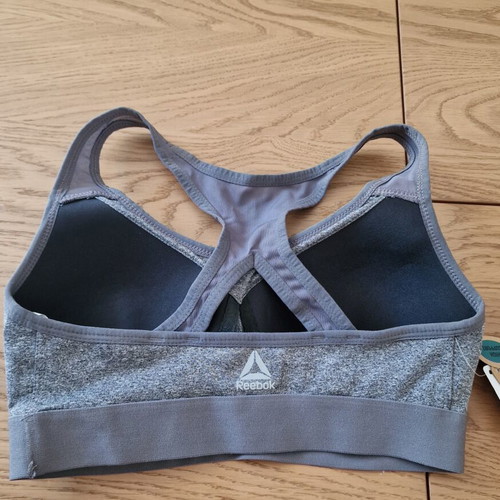 Reebok high support training sports bra size XS new with tag, grey