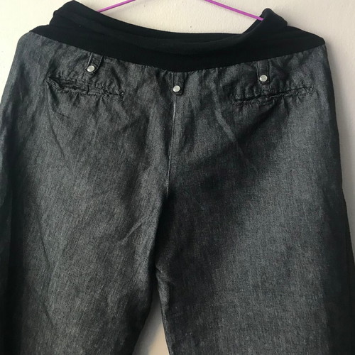 Xanaka harem pants gray anthracite like new, linen and cotton, size 40