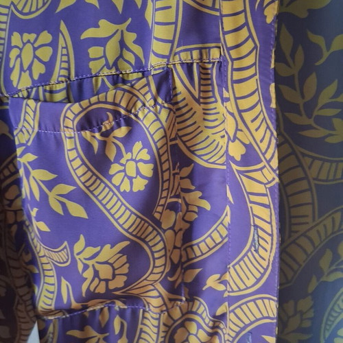 New Age women's jumpsuit like new, purple and yellow