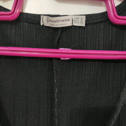 Stradivarius Black Short-Sleeve Jumpsuit Medium With Box