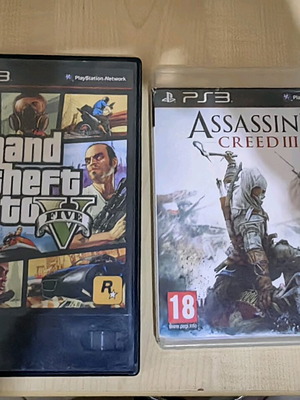 Παιχνίδια GTA V και Assassin's Creed III μεταχειρισμένα για PlayStation 3