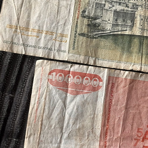Yugoslavia dinars used 1989-1990
