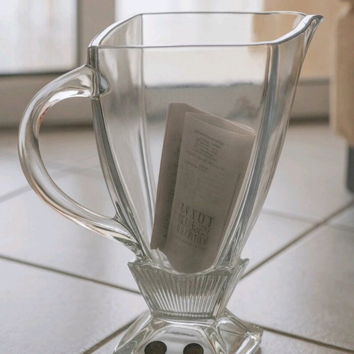 Bohemian Crystal Pitcher new, elegant design