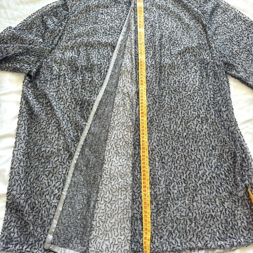 Vintage cardigan kimono with metallic knit and beads, like new