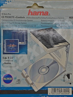 HAMA CD Pockets Comfort new, pack of 10 pieces