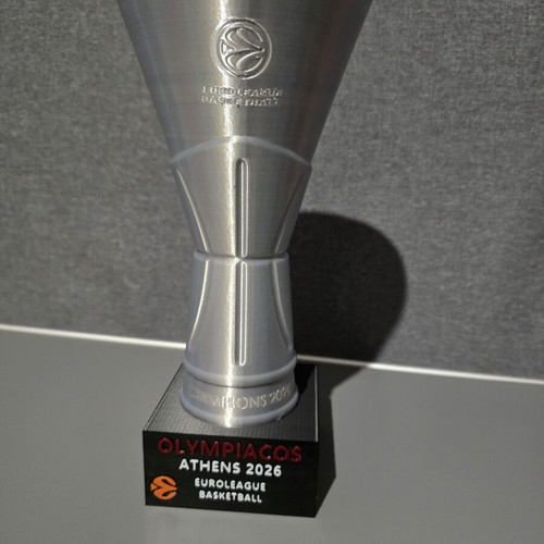 3D Printed Euroleague Trophy Olympiakos 2026 Like New