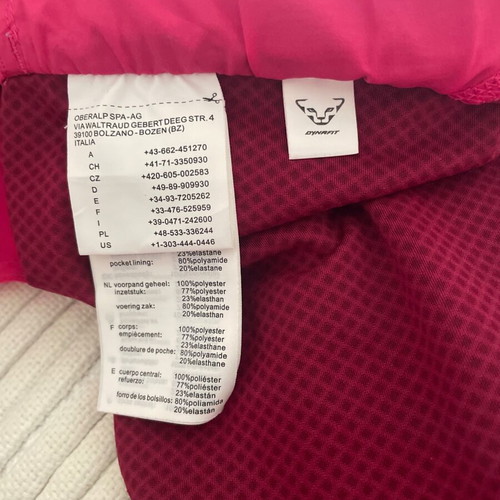 Dynafit running shorts 2in1 pink size M like new