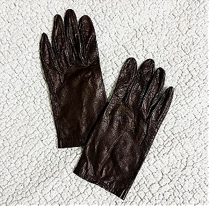 Vintage δερμάτινα γάντια