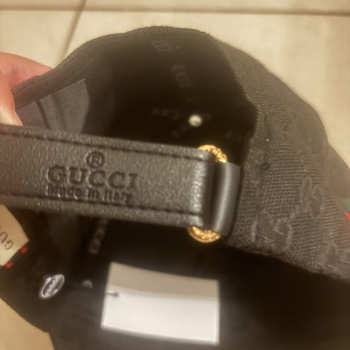 Gucci GG hat new, black, one size