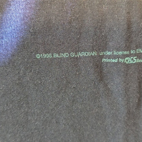 Blind Guardian vintage T-shirt 1998 The Eternal Curse XL like new