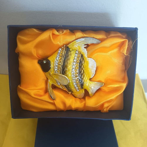 Decorative Jewelry Boxes Collection of 18 with Enamel and Strass, New