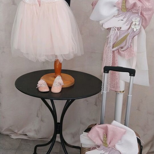 Simple baptism set 8 months to 2.5 years with glitter and sequins