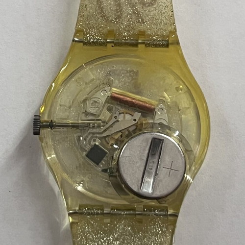 Swatch 100% watch, beige, 1994